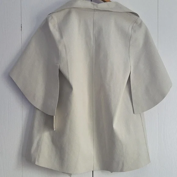 Yantar Ivory Suede Coat S - Picture 2 of 7